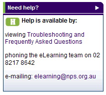 Help contact details are in the "Need help?" block on the main page